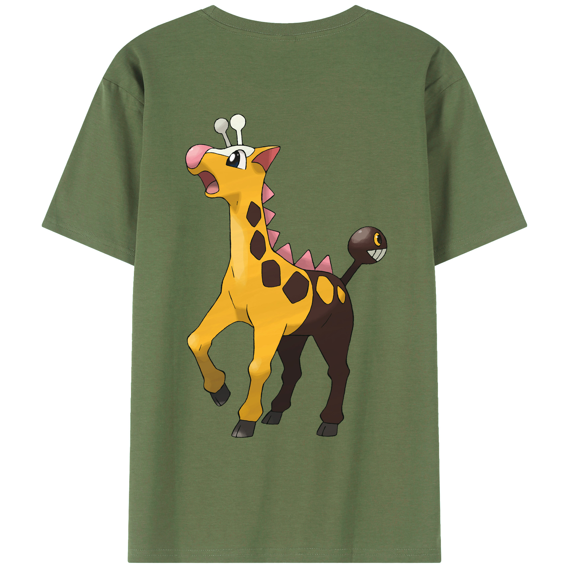 （画像用） ポケットモンスター Pokémon 綿100％ メンズ半袖Tシャツ（バックプリント） 通気性